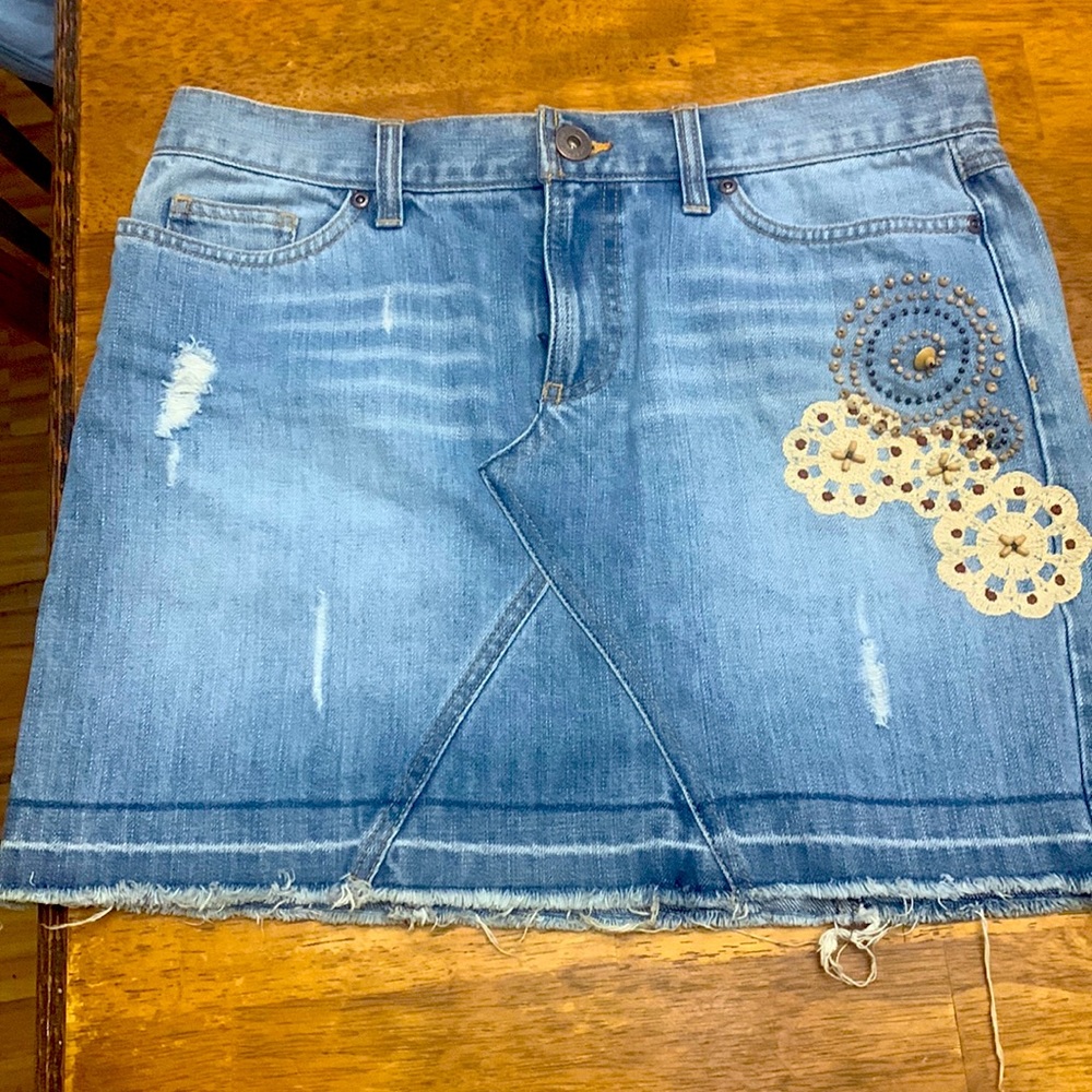 Jean mini skirt from gap